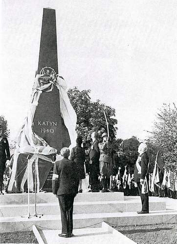 Uroczystośćodsłonięcia Pomnika Katyńskiego w Londynie 18. września 1976 roku.