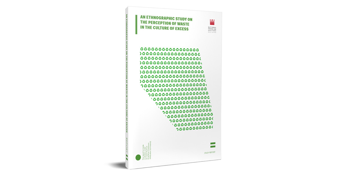 Cover of the report - white with green squares
