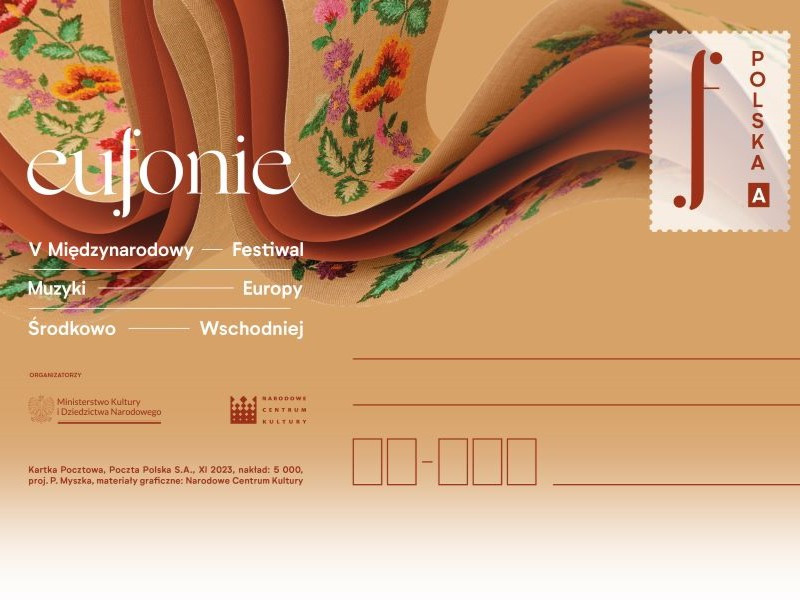 Okolicznościowa kartka pocztowa z okazji piątej edycji festiwalu Eufonie