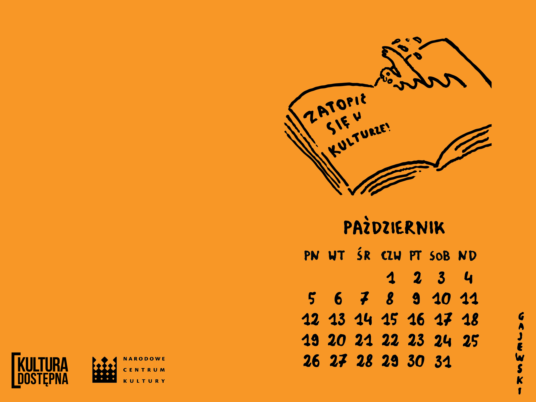 Zatopić się w kulturze - tapeta