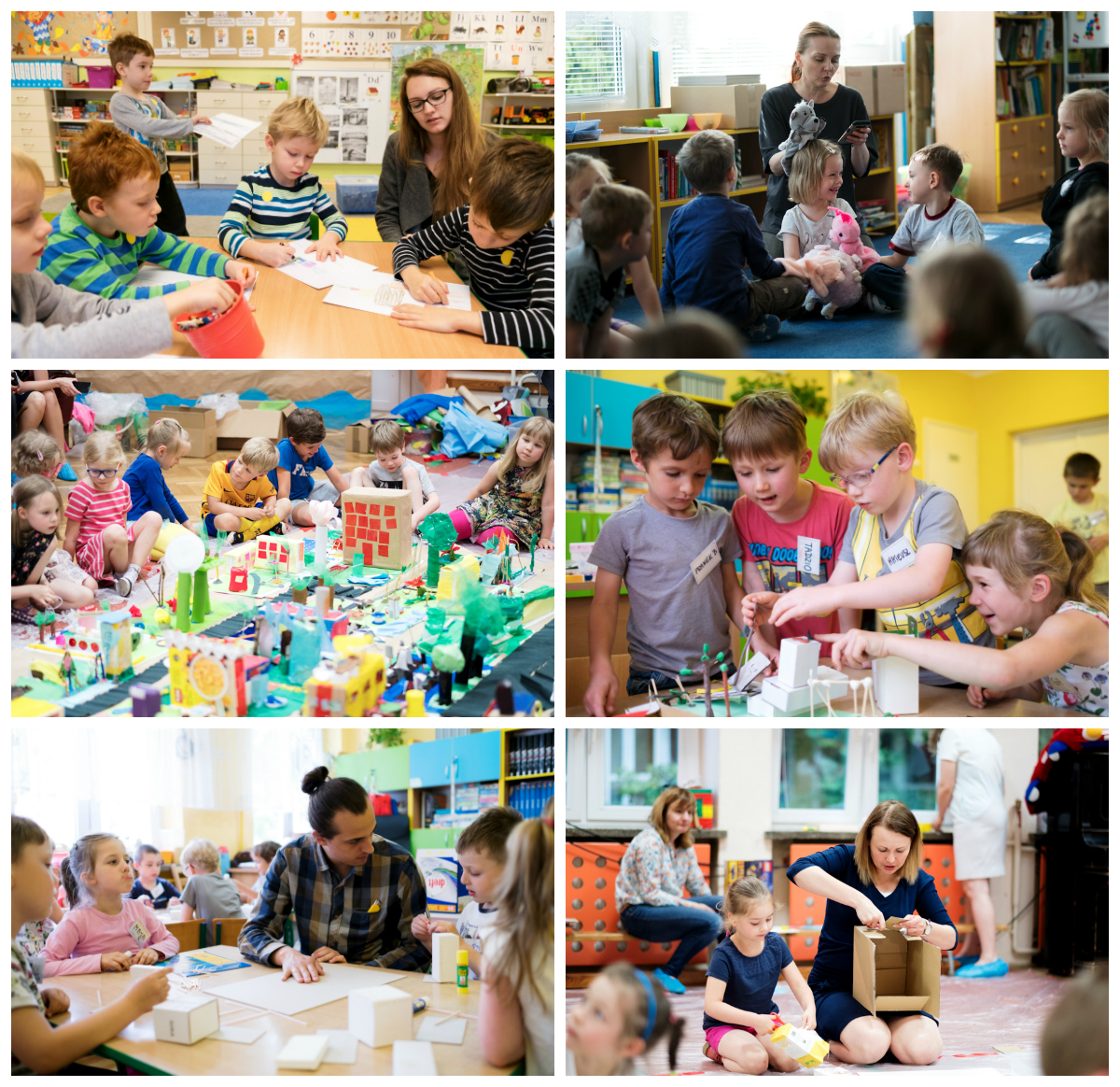 kolaż - Archi-przygody w przedszkolach